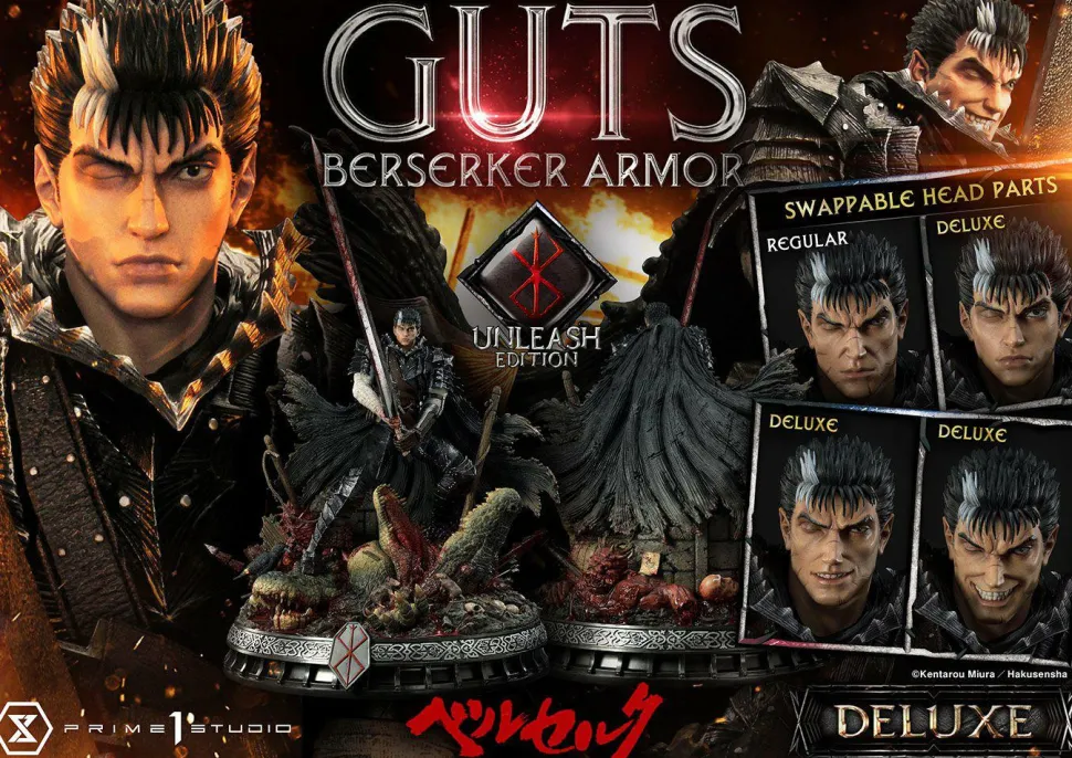 Berserk - Guts Berserker Armour Unleash Edition Deluxe 1/4 Scale Statue