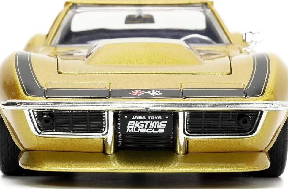 Big Time Muscle - Gold 1969 Corvette Stingray ZL-1 1/24th Scale Die-Cast Vehicle Replica