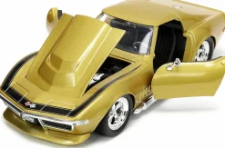 Big Time Muscle - Gold 1969 Corvette Stingray ZL-1 1/24th Scale Die-Cast Vehicle Replica