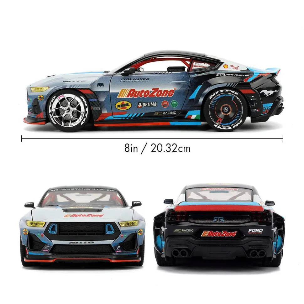 Big Time Muscle - James Deane's 2024 Ford Mustang RTR Racing 1/24th Scale Die-Cast Vehicle Replica