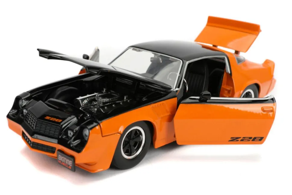 Big Time Muscle - Orange 1979 Chevy Camaro Z28 1/24th Scale Die-Cast Vehicle Replica