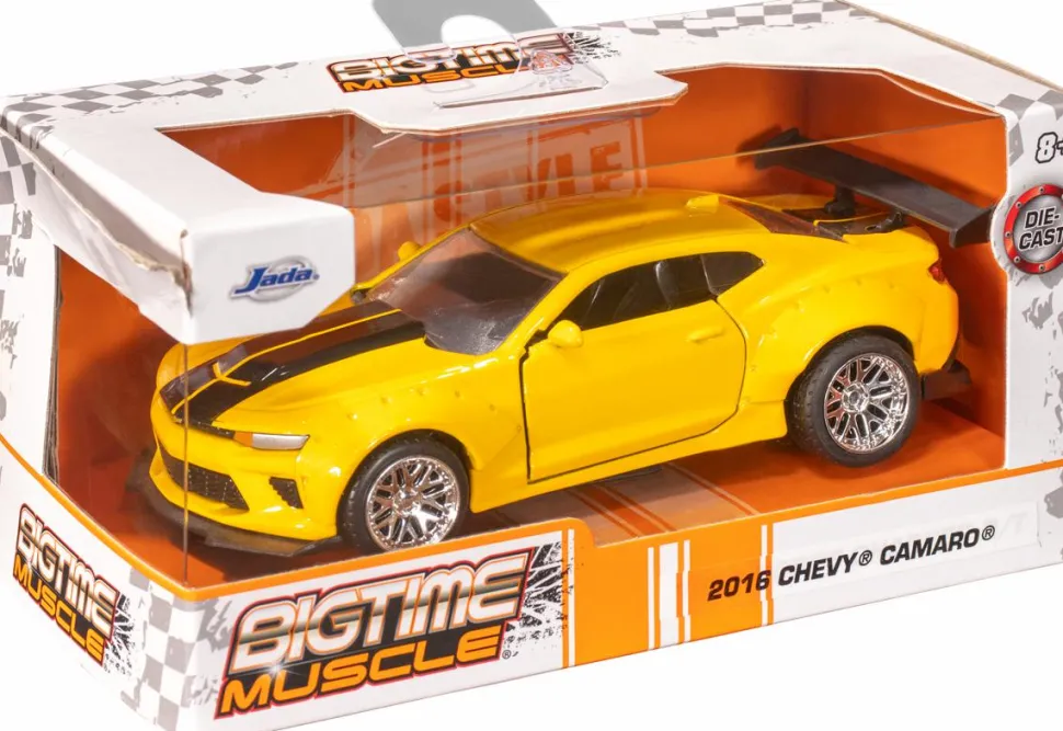 Big Time Muscle - Yellow 2016 Chevy Camaro 1/32 Scale Die-Cast Vehicle Replica