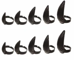 Black Panther (2018) - Adjustable Fingernail Tip Rings 10-Pack