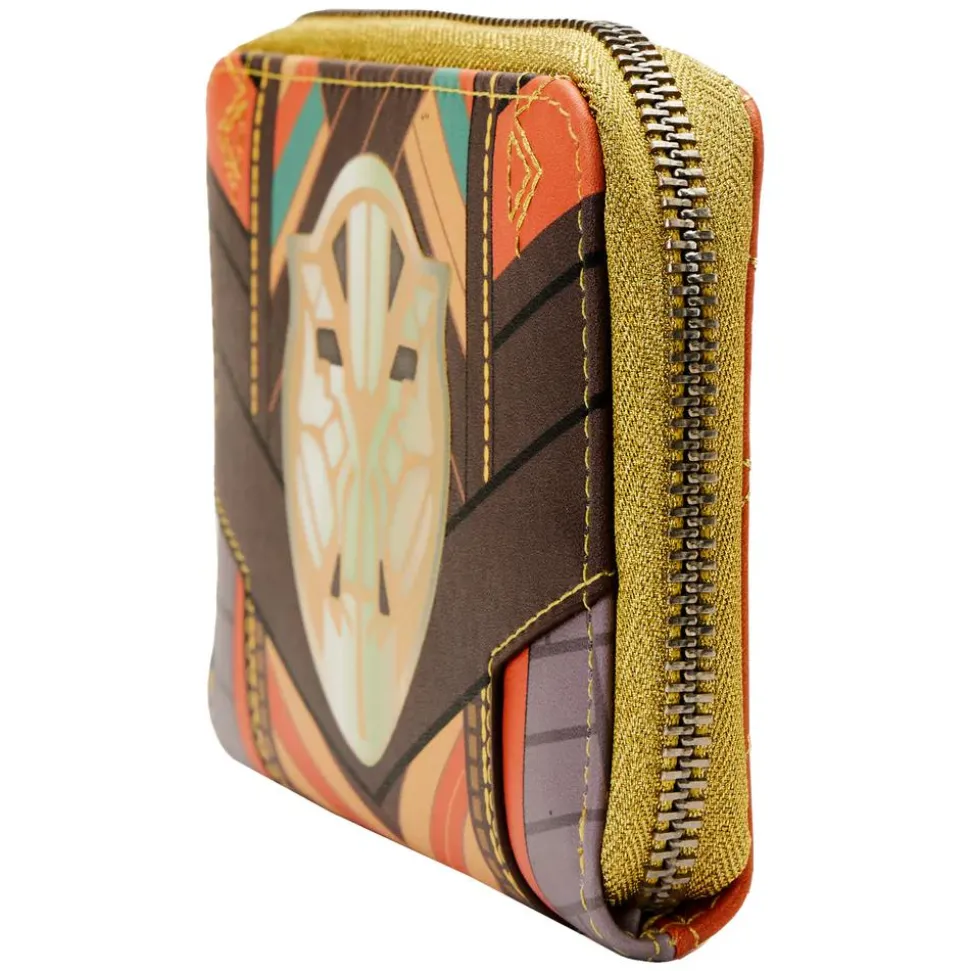 Black Panther - Okoye Cosplay 4” Faux Leather Zip-Around Wallet