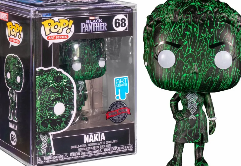 Black Panther: Legacy - Nakia Damion Scott Artist Series Pop! Vinyl Figure with Pop! Protector