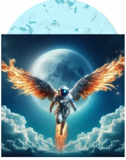 Bliss n Eso - The Moon: The Light Side LP Vinyl Record (Marbled Blue Moon Coloured Vinyl)