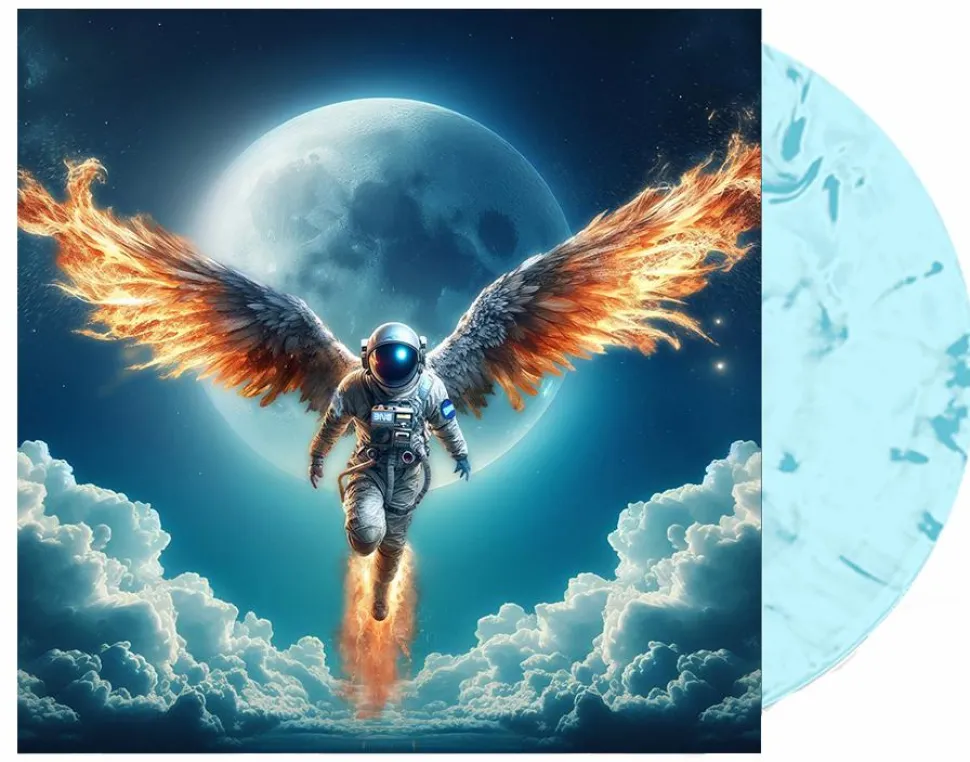Bliss n Eso - The Moon: The Light Side LP Vinyl Record (Marbled Blue Moon Coloured Vinyl)