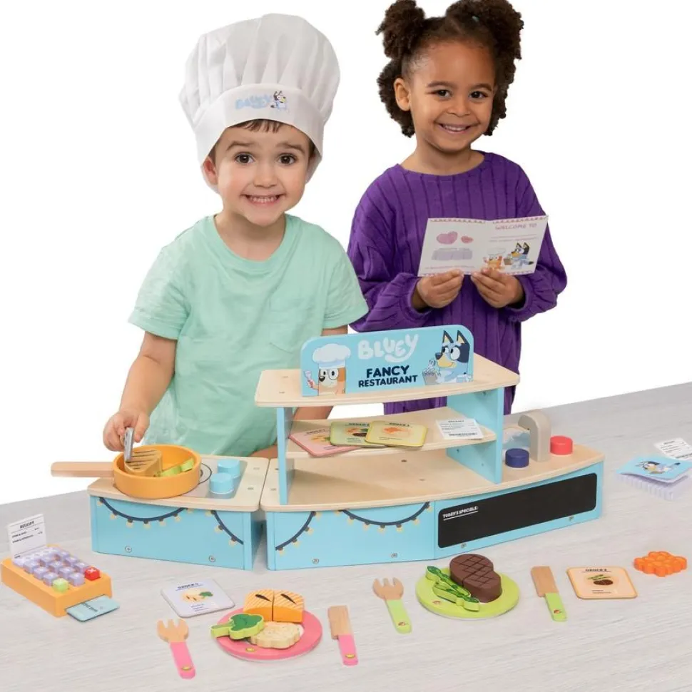 Bluey - Wooden Tabletop Fancy Restaurant Playset