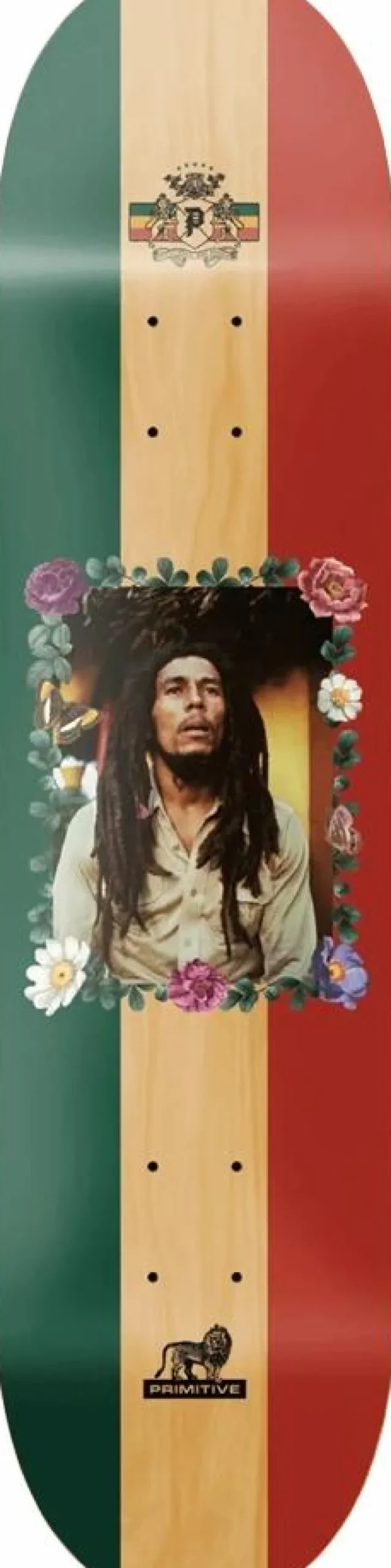 Bob Marley - Primitive x Bob Marley Everlasting 8.25" Skateboard Deck (Deck Only)