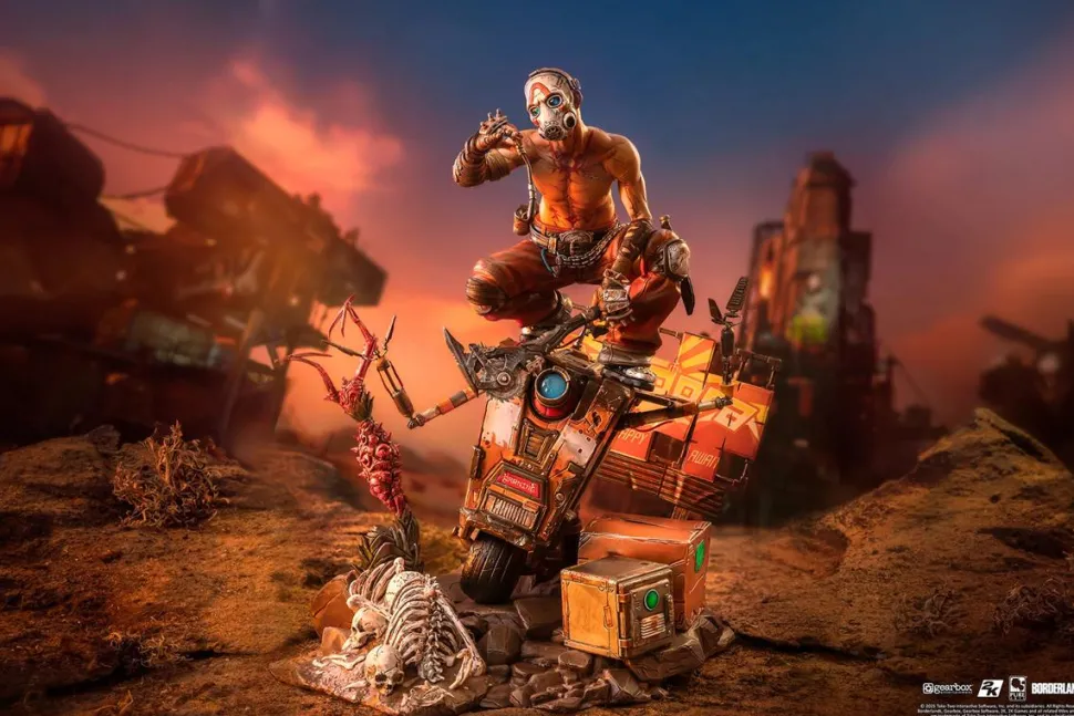 Borderlands 3 - Psycho Bandit & Claptrap 1/6th Scale Diorama Statue
