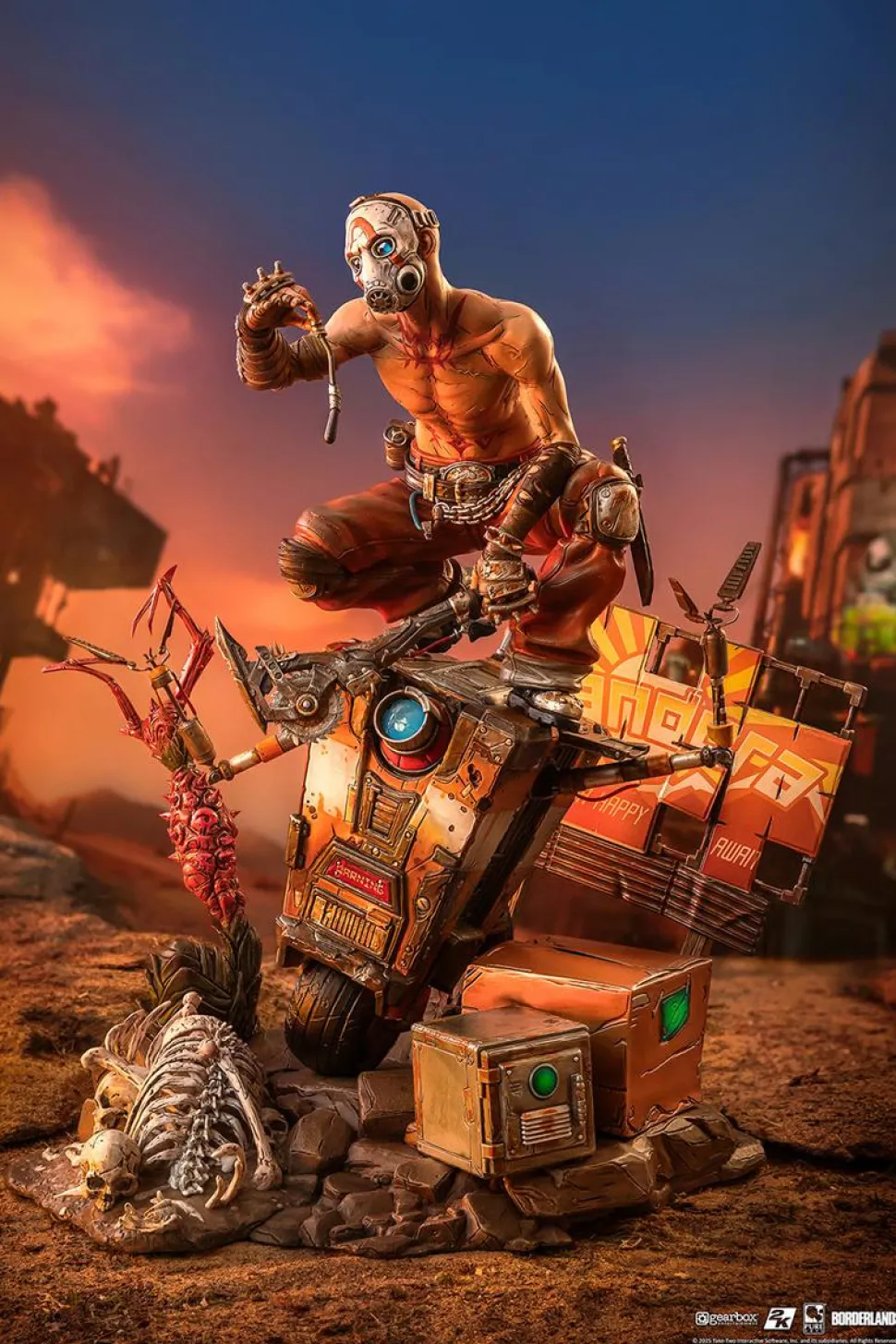 Borderlands 3 - Psycho Bandit & Claptrap 1/6th Scale Diorama Statue