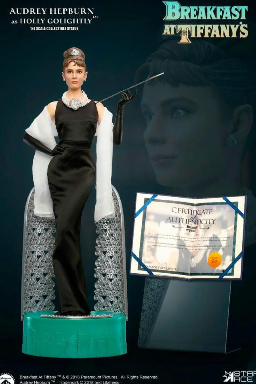 Breakfast at Tiffany’s - Audrey Hepburn as Holly Golightly Deluxe 1/4 Scale Statue