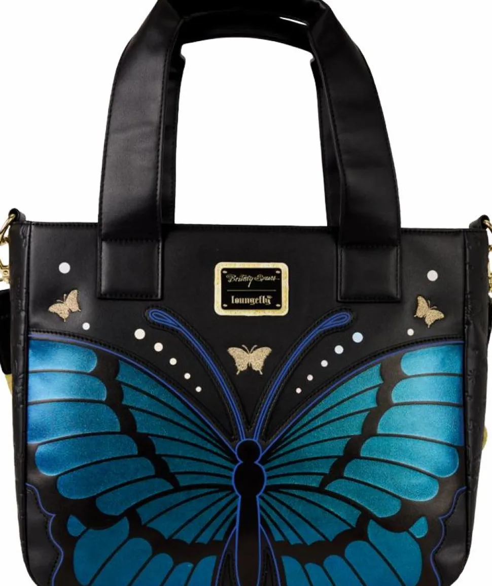 Britney Spears - Butterfly 10" Faux Leather Tote Bag with Coin Purse