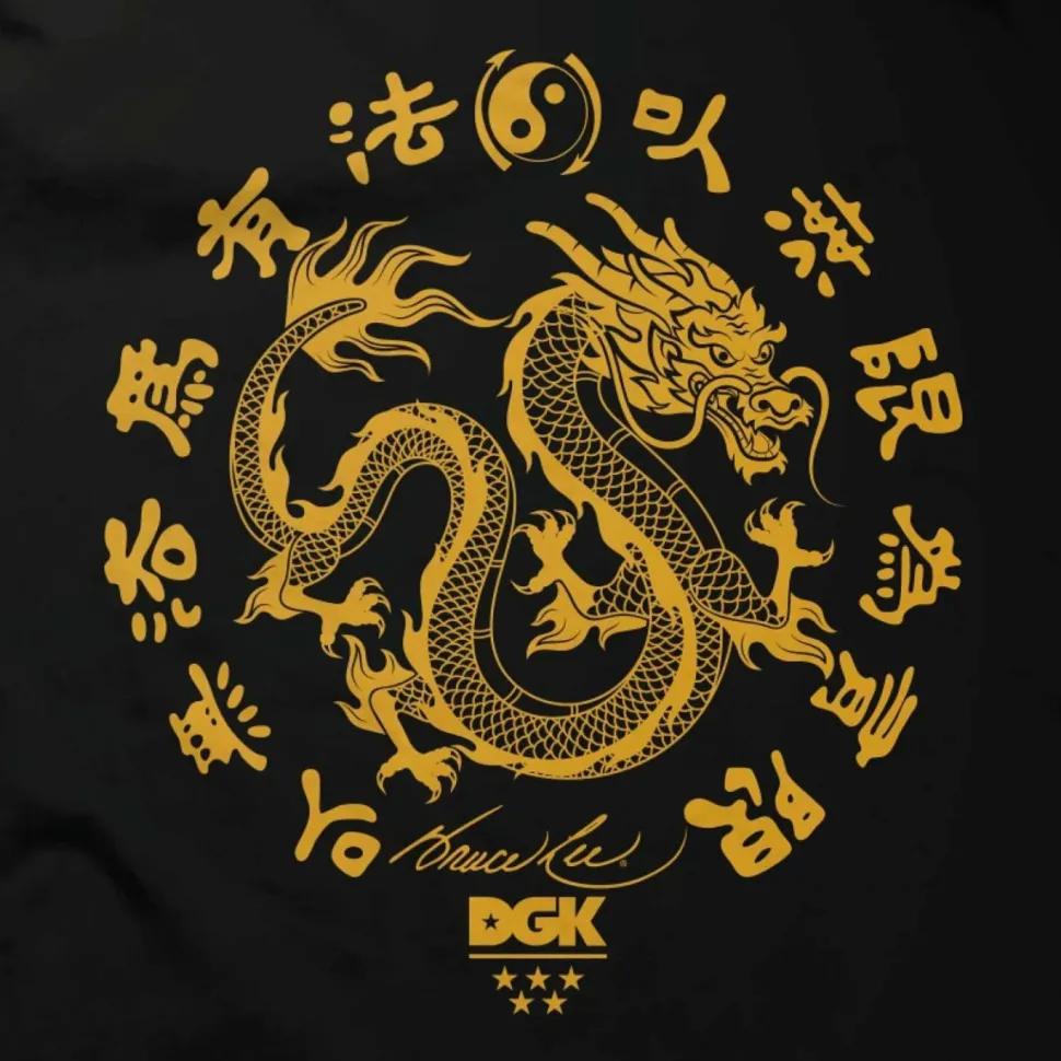Bruce Lee - DGK x Bruce Lee Double Dragon Black T-Shirt