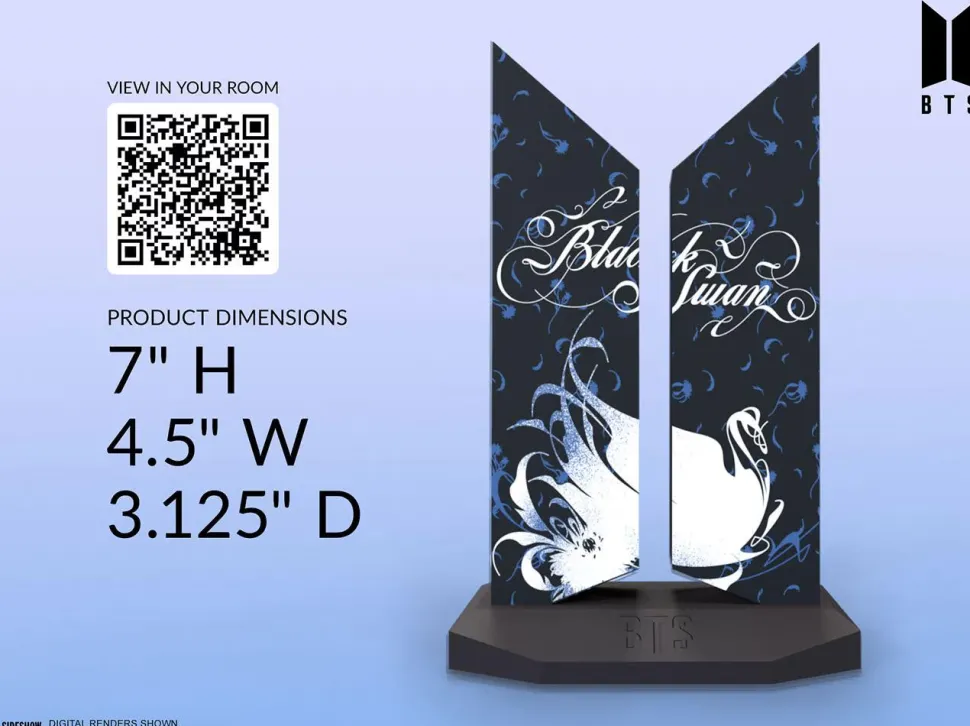 BTS - BTS Premium Logo Black Swan Edition 7” Replica