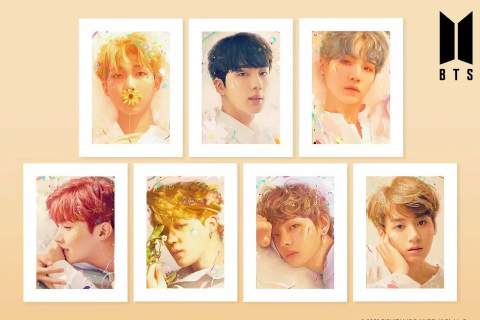 BTS - Love Yourself 12” x 16” Fine Art Print Set by Kildren (Set of 7)