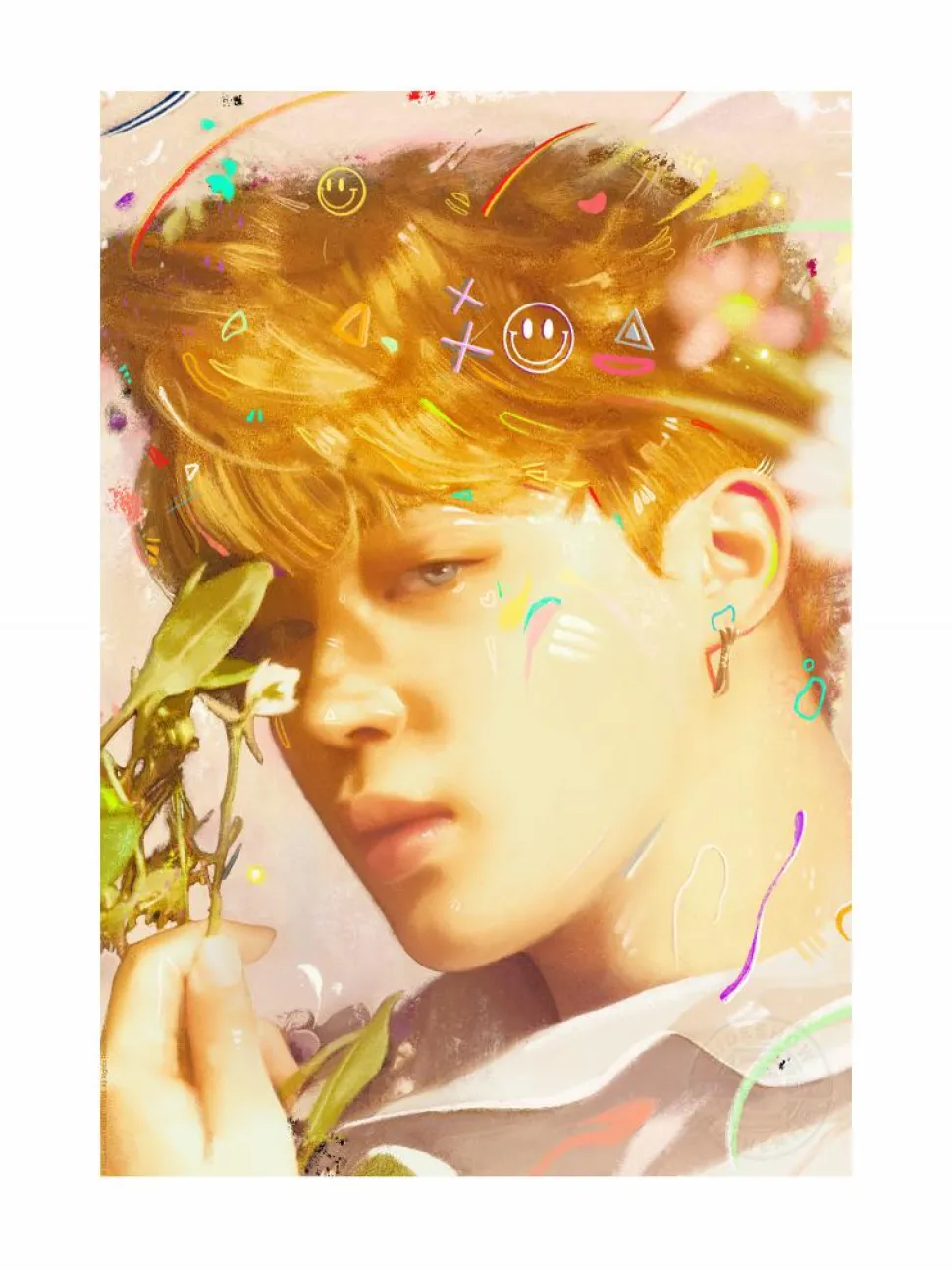 BTS - Love Yourself: Jimin Fine Art Print by Kildren