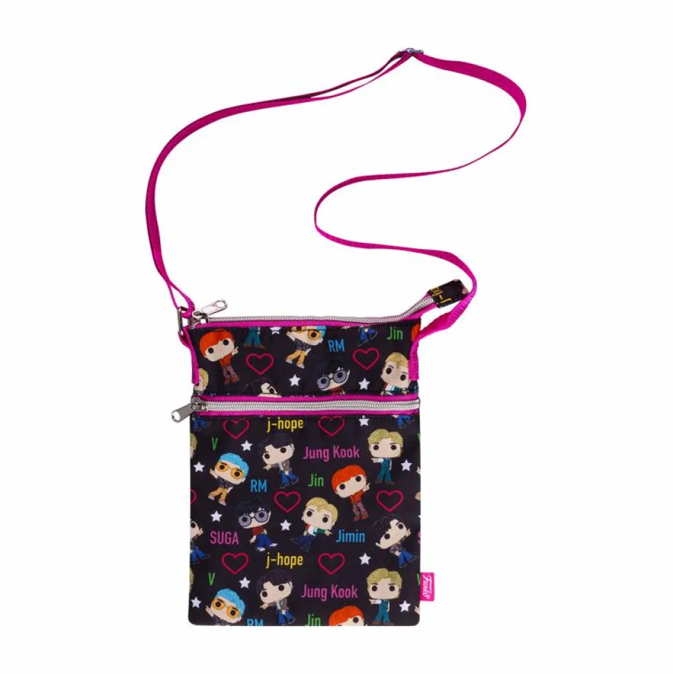 BTS - Pop! Band and Hearts Passport Crossbody Bag