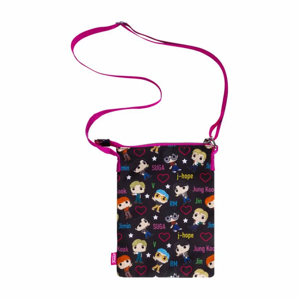 BTS - Pop! Band and Hearts Passport Crossbody Bag