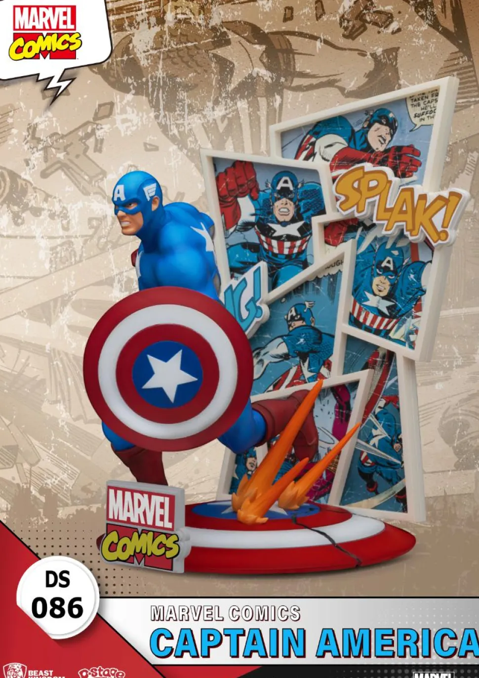 Captain America - Captain America Marvel Comics D-Stage 6" Diorama Statue