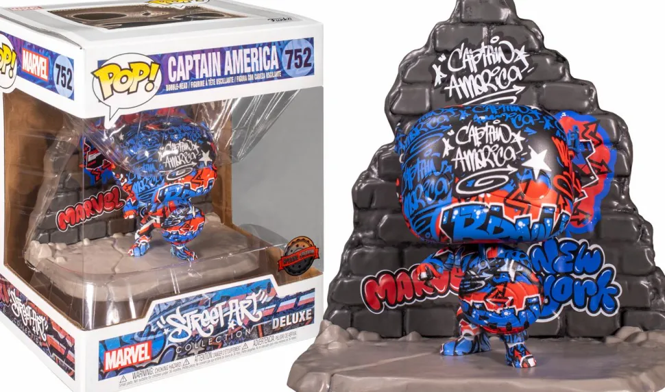 Captain America - Captain America Graffiti Deco Deluxe Pop! Vinyl Figure