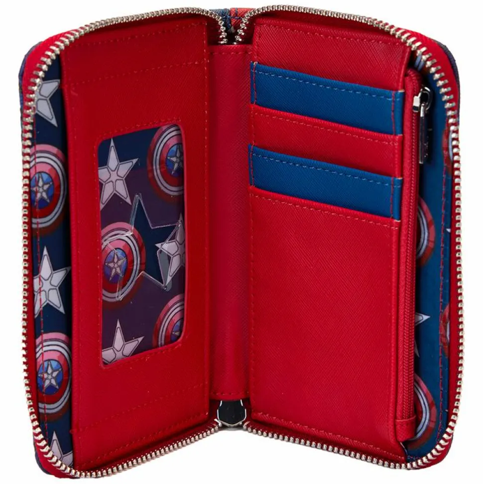 Captain America: Brave New World - Cosplay 4" Faux Leather Zip-Around Wallet