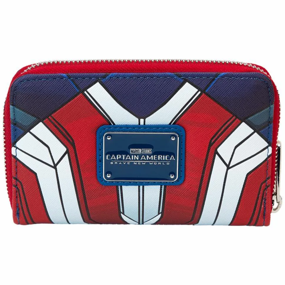 Captain America: Brave New World - Cosplay 4" Faux Leather Zip-Around Wallet