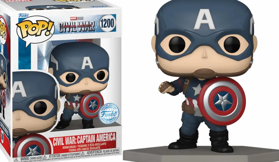 Captain America: Civil War - Captain America with Shield Pop! Vinyl Figure