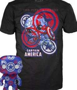 Captain America: Civil War - Captain America Patriotic Age Artist Series Pop! Vinyl Figure & T-Shirt Box Set