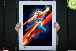 Captain Marvel (2019) - Higher, Further, Faster Fine Art Print by Orlando Arocena