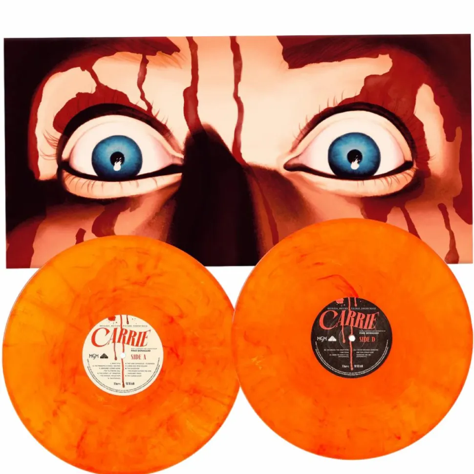 Carrie (1976) - Original Motion Picture Soundtrack by Pino Donaggio 2xLP Vinyl Record (Orange Smoke Coloured Vinyl)