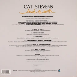 Cat Stevens / Yusuf - Back To Earth 2xLP Vinyl Record Box Set (Super Deluxe Anniversary Edition)