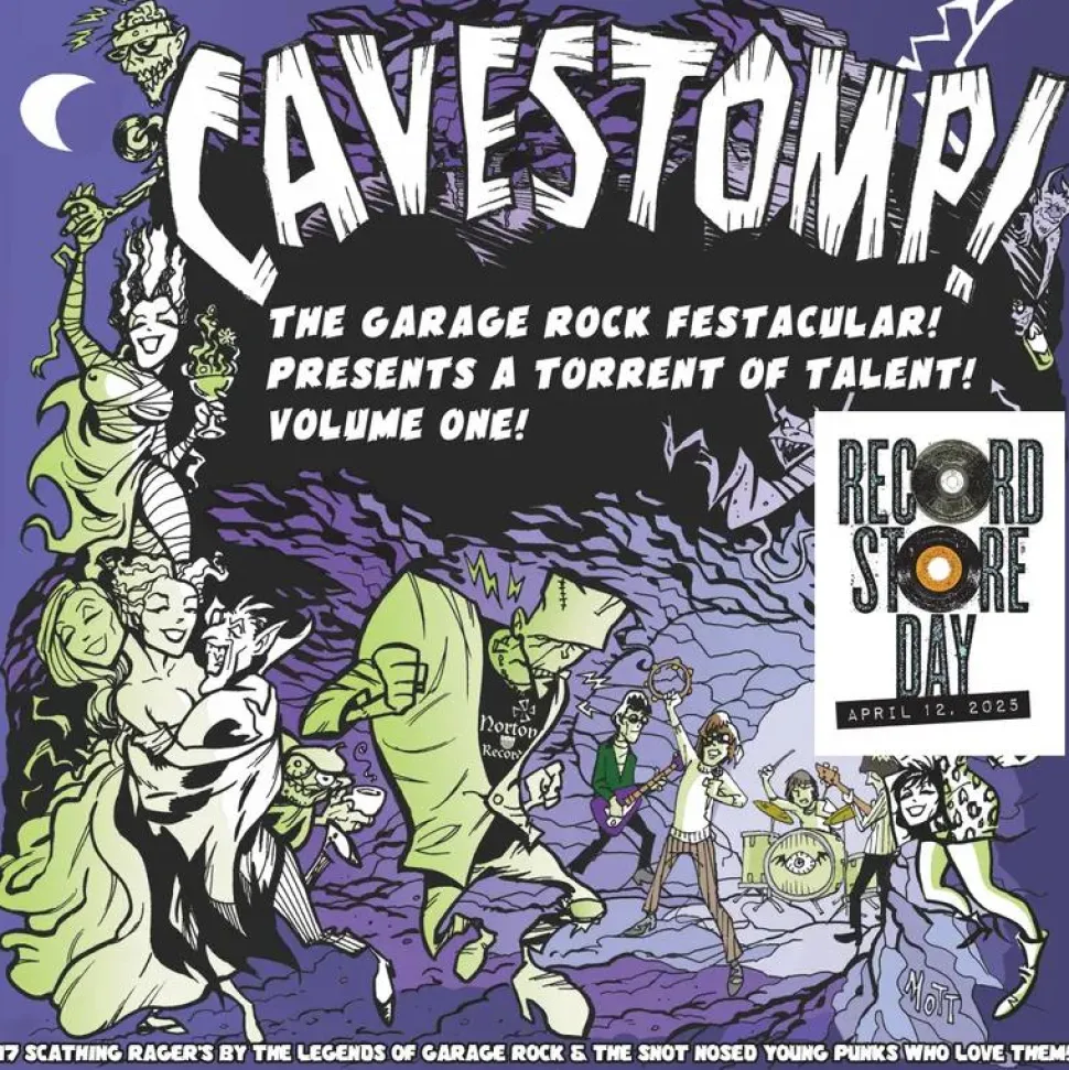 Cavestomp! Vol. 1: A Torrent Of Talent! by Various Artists LP Vinyl Record (2025 Record Store Day Exclusive)