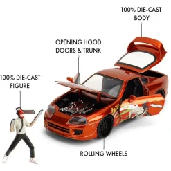 Chainsaw Man - Chainsaw Man & 1995 Toyota Supra 1/24th Scale Die-Cast Vehicle Replica