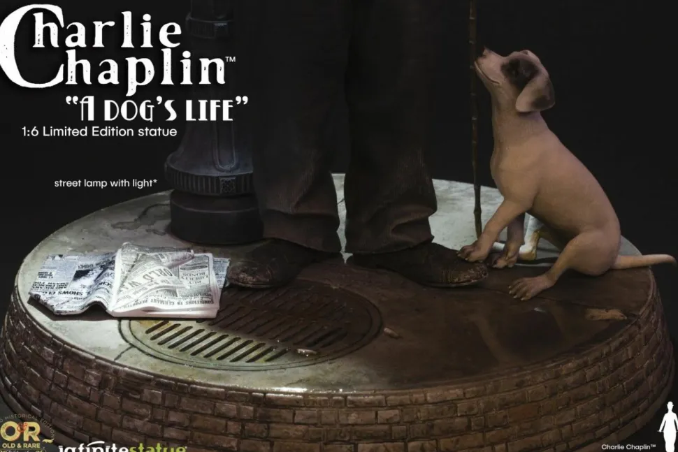 Charlie Chaplin - A Dog’s Life 1/6th Scale Statue (Int Sales Only)