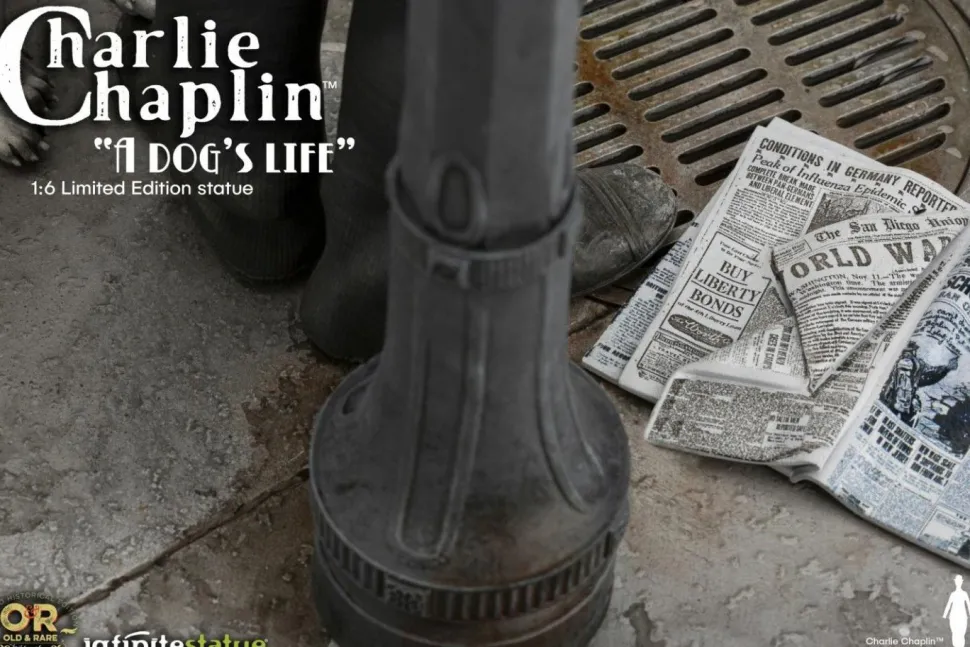 Charlie Chaplin - A Dog’s Life 1/6th Scale Statue (Int Sales Only)