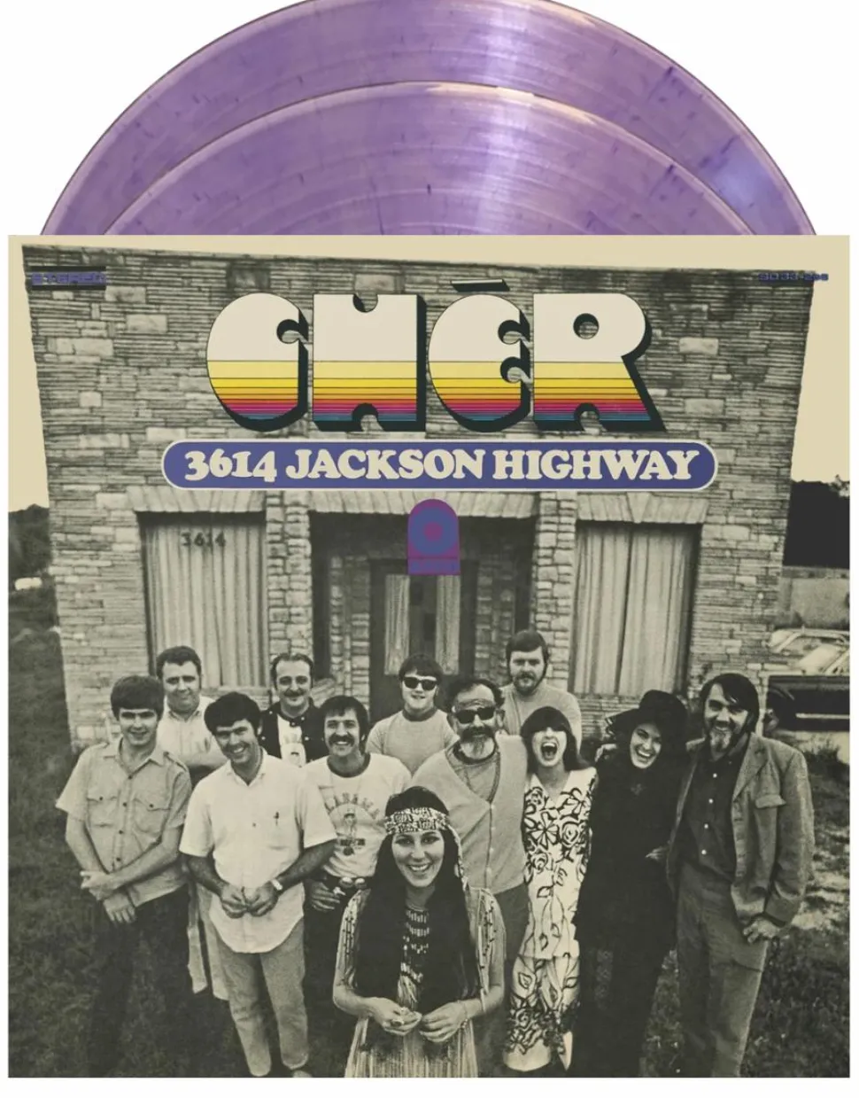 Cher - 3614 Jackson Highway 2xLP Vinyl Record (Clear & Purple Coloured Vinyl)