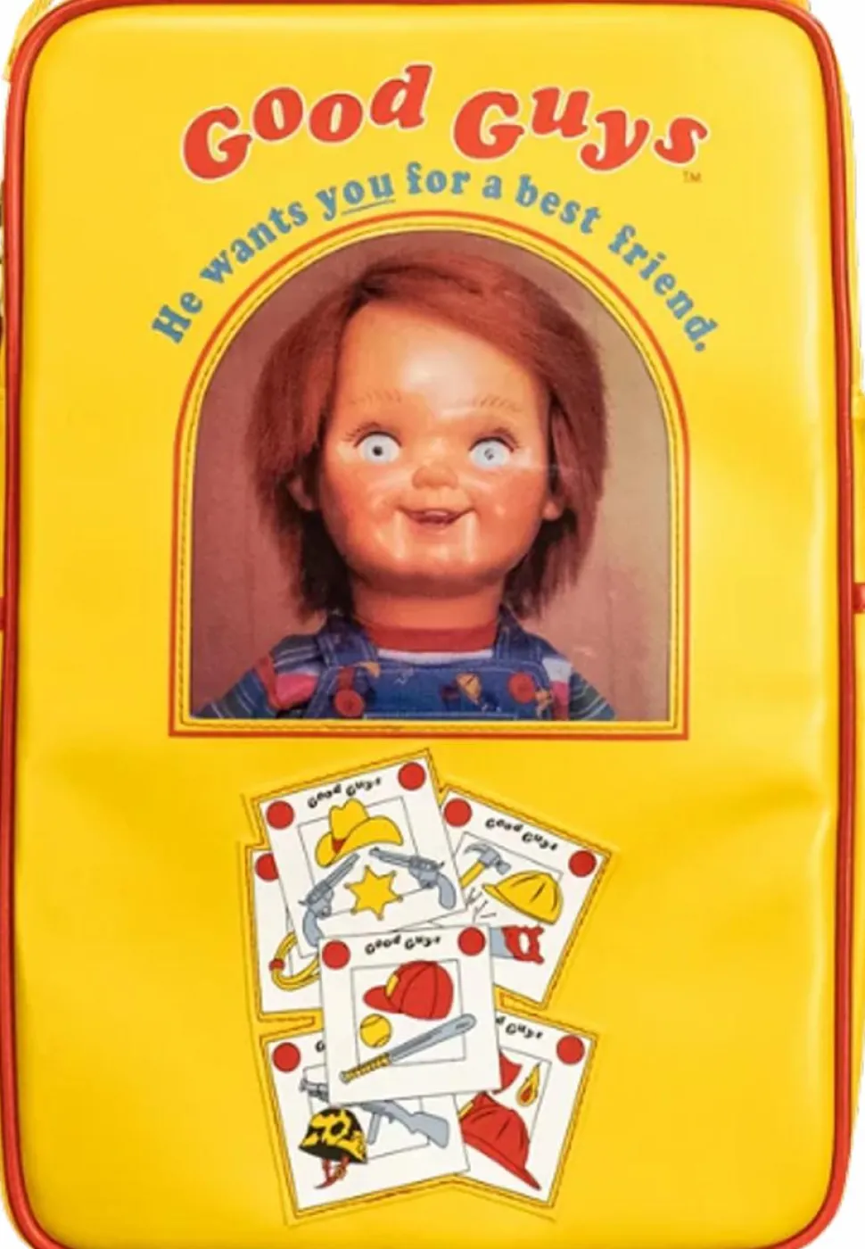 Child's Play 2 - Good Guy Doll Box 15" Faux Leather Convertible Mini Backpack