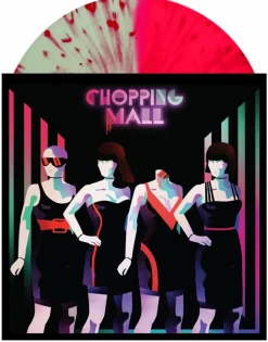 Chopping Mall - Original Motion Picture Soundtrack by Chuck Cirino LP Vinyl Record (Neon Pink & Coke Bottle Green Split Colour Vinyl with Blood Red Splatter)