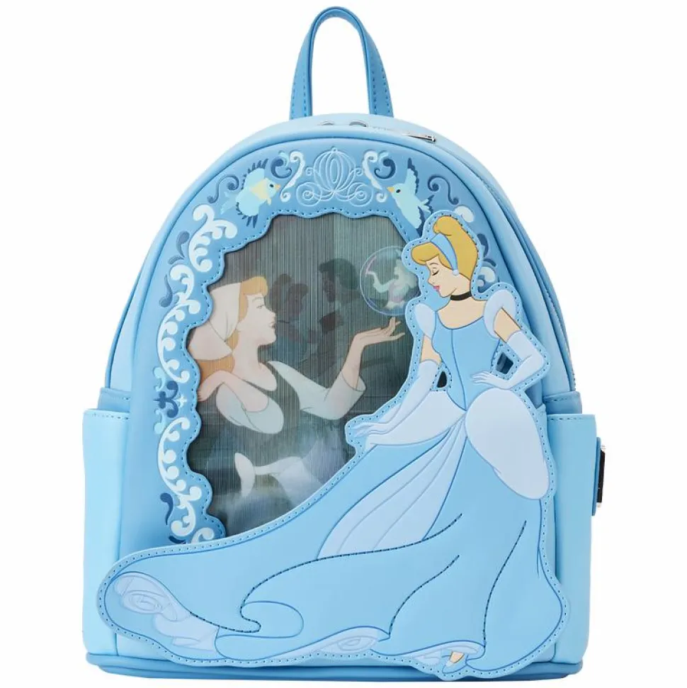 Cinderella (1950) - Cinderella Lenticular Princess Series 10” Faux Leather Mini Backpack