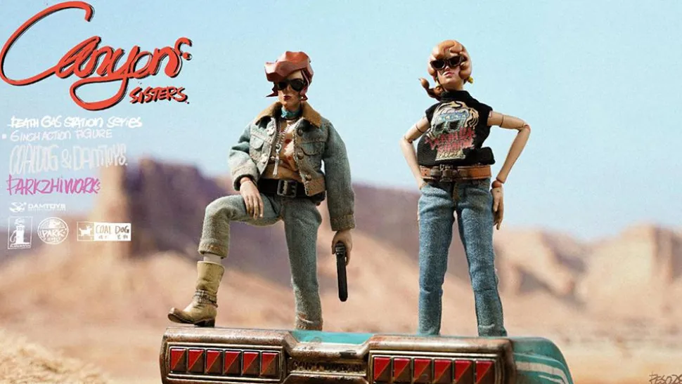 Coal Dog - Canyon Sisters Mrs. T & Ms. L 6" Action Figure (Set of 2)