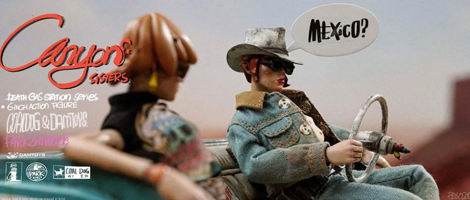 Coal Dog - Canyon Sisters Mrs. T & Ms. L 6" Action Figure (Set of 2)