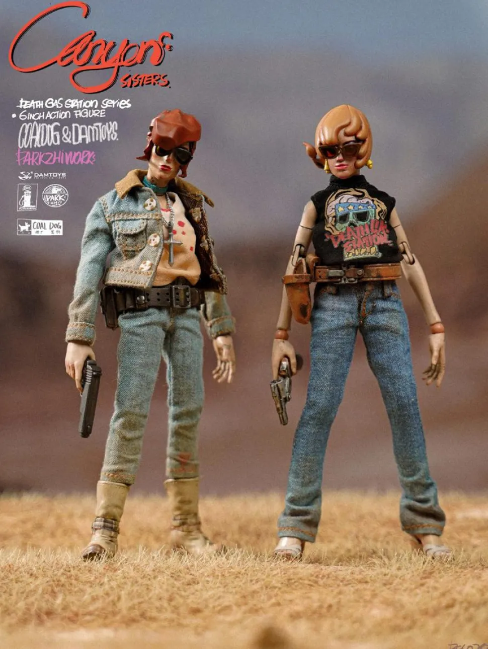 Coal Dog - Canyon Sisters Mrs. T & Ms. L 6" Action Figure (Set of 2)