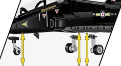 Cobi: Armed Forces - BAe Hawk T1 (RAF) Fighter Jet 1/48th Scale Building Block Construction Set (362 Pieces)