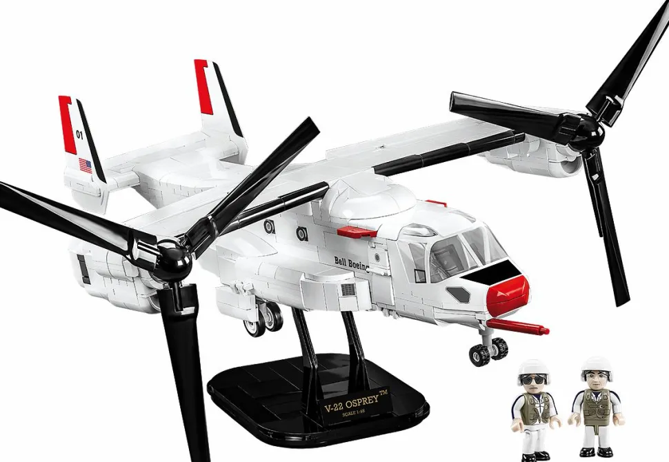 Cobi: Armed Forces - Bell Boeing V-22 Osprey Helicopter First Flight Edition 1/48th Scale Building Block Construction Set (1136 Pieces)