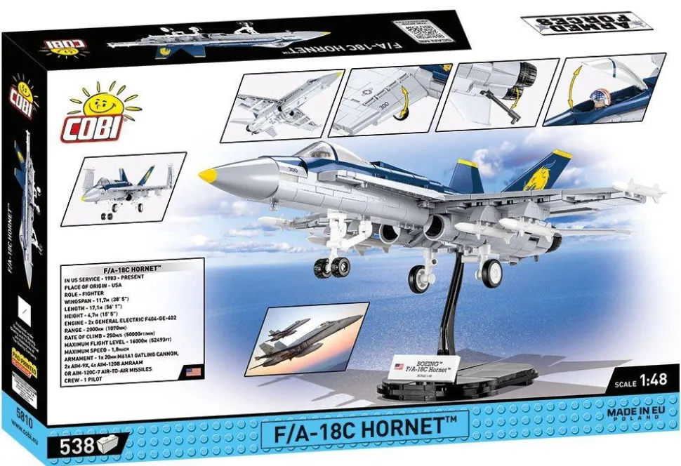 Cobi: Armed Forces - F/A-18C Hornet Construction Set (538 pieces)