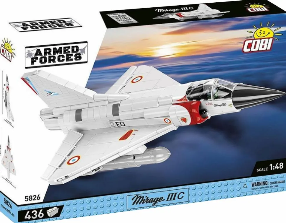 Cobi: Armed Forces - Mirage IIIC (Dassault License) Fighter Jet 1/48th Scale Building Block Construction Set (436 Pieces)