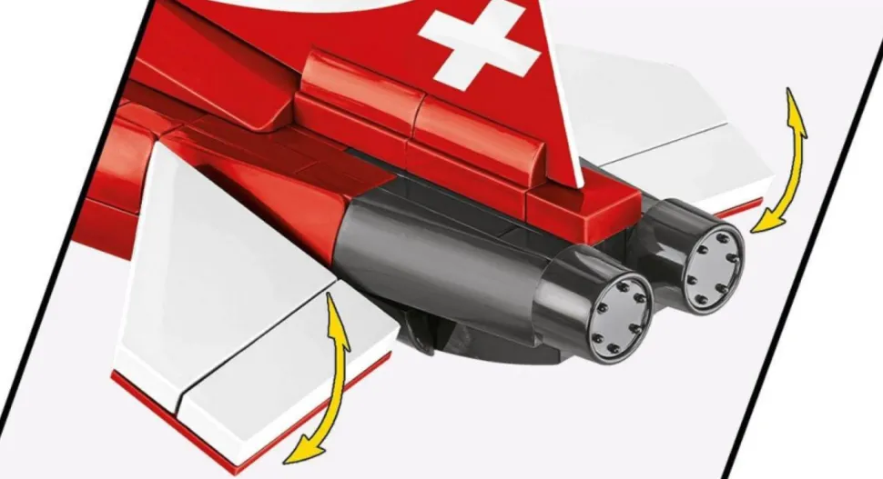 Cobi: Armed Forces - Northrop F-5E Tiger II Fighter Jet 1/48th Scale Building Block Construction Set (351 Pieces)