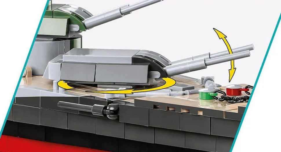 Cobi: World War II - Battleship Tirpitz Historical Collection 1/300th Scale Building Block Construction Set (2810 Pieces)