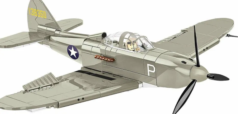 Cobi: World War II - Bell P-39D Airacobra (US) Historical Collection 1/32 Scale Fighter Plane Building Block Construction Set (361 Pieces)